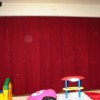 ステージ用のオーダーカーテンを取り付け　大阪市城東区の幼稚園