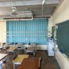 学校の教室の窓に遮光カーテンを取り付け｜プロジェクターが綺麗に映るように　大阪府八尾市